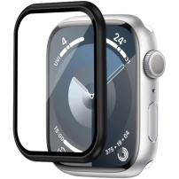 Wiwu szkło hartowane z metalową ramką do Apple Zegarek 44mm - czarny