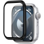 Wiwu szkło hartowane z metalową ramką do Apple Zegarek 45mm - czarny