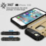 Super trwałe "Armor" etui dla iPhone 5 / 5S / SE (2016) - złote
