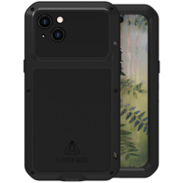 LOVE MEI wyjątkowo odporne na uderzenia, wodę i kurz etui do iPhone'a 15 Plus - czarne