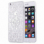 Ochronne etui tylne z kamyczkami w stylu diamentu dla iPhone 6 / 6S - srebrne