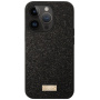 SULADA eleganckie brokatowe etui do iPhone'a 16 Pro Max - czarne