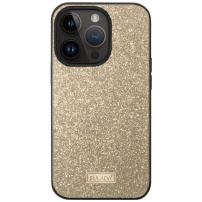 SULADA eleganckie brokatowe etui do iPhone'a 16 Pro Max - złote