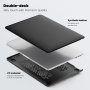 Etui skórzane z podstawką do MacBook Pro 13" (A2251 / A2289 / A2338) - czarne