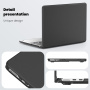 Etui skórzane z podstawką do MacBook Air 15" (A2941 / A3114 / A3241) - czarne