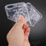 Ochronne etui tylne z kamyczkami w stylu diamentu dla iPhone 6 / 6S - srebrne