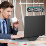 Etui skórzane z podstawką do MacBook Air 15" (A2941 / A3114 / A3241) - czarne
