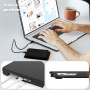 Etui skórzane z podstawką do MacBook Air 15" (A2941 / A3114 / A3241) - czarne