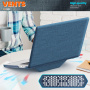 Etui z tekstylną powierzchnią i podstawką do MacBook Pro 16" (A2485 / A2780 / A2991 / A3186 / A3403 / A3428 / A3429) - ciemnoniebieski