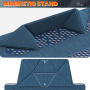 Etui z tekstylną powierzchnią i podstawką do MacBook Pro 16" (A2485 / A2780 / A2991 / A3186 / A3403 / A3428 / A3429) - ciemnoniebieski