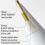 Wymienna końcówka ze srebrną końcówką do Apple Pencil 1 / 2 / USB-C / Pro - styl 3.5 - biały