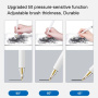 Wymienna końcówka ze srebrną końcówką do Apple Pencil 1 / 2 / USB-C / Pro - styl 3.0 - biały