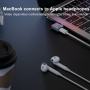 Mini adapter audio - Lightning na USB-C - biały