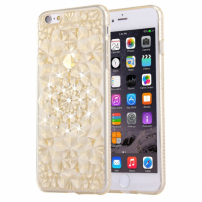 Ochronne etui tylne z kamyczkami w stylu diamentu dla iPhone 6 / 6S - złote