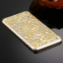 Ochronne etui tylne z kamyczkami w stylu diamentu dla iPhone 6 / 6S - złote