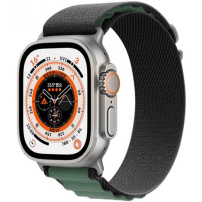 Nylonowy pasek alpinistyczny dla Apple Watch Ultra 49mm / 46mm / 45mm / 44mm / 42mm - oliwkowo-czarny