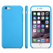 Etui matowe antypoślizgowe do Apple iPhone 6 / 6S - niebieskie