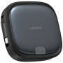 USAMS Zestaw US-SJ650 z chowanymi kablami USB-C, adapterami i igłą - czarny