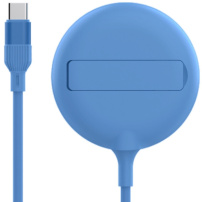 LFX-181 bezprzewodowa ładowarka MagSafe z rozkładaną podstawką do iPhone / AirPods - 15W - niebieska