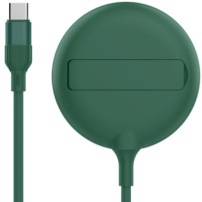 LFX-181 Bezprzewodowa ładowarka MagSafe z odchylaną podstawką do iPhone / AirPods - 15W - zielona