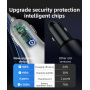 Ładowarka samochodowa A2 w kształcie litery Y z portami 2x USB-C / 2x USB-A - 78W - srebrna