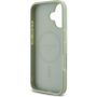 Guess Ziarnista Classic Etui z logo MagSafe na iPhone'a 16 - zielone