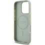 Guess Ziarnista Classic Etui z logo MagSafe do iPhone'a 16 Pro - zielone