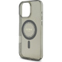 Guess Etui IML Rhinestones Ring z MagSafe do iPhone'a 16 Pro - szare