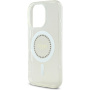 Guess Etui IML z cyrkoniami z MagSafe do iPhone'a 16 Pro - przezroczyste