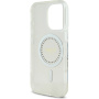 Guess Etui IML z cyrkoniami z MagSafe do iPhone'a 16 Pro - przezroczyste