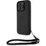 BMW Etui ze skóry Signature i paskiem do iPhone'a 16 Pro Max - czarne