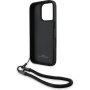 BMW Etui ze skóry Signature i paskiem do iPhone'a 16 Pro Max - czarne