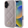 Guess Etui pikowane do iPhone'a 16 - różowe