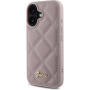 Guess Etui pikowane do iPhone'a 16 - różowe