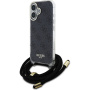 Guess 4G IML Drukowane etui na ramię z smyczą do iPhone'a 16 - Szare