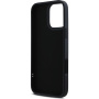 Karl Lagerfeld Etui z brokatowym logo 3D z gumy do iPhone'a 16 Pro Max - czarne