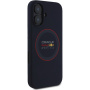 Oracle Red Bull Racing Silikonowe etui Red Ring z MagSafe do iPhone'a 16 - ciemnoniebieski