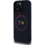 Oracle Red Bull Racing Silikonowe etui Red Ring z MagSafe do iPhone'a 16 Pro - ciemnoniebieski