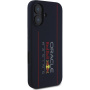 Oracle Red Bull Racing Pionowe silikonowe etui z logo z MagSafe na iPhone'a 16 - ciemnoniebieski