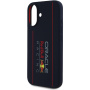 Oracle Red Bull Racing Pionowe silikonowe etui z logo z MagSafe na iPhone'a 16 - ciemnoniebieski