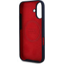 Oracle Red Bull Racing Pionowe silikonowe etui z logo z MagSafe na iPhone'a 16 - ciemnoniebieski