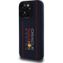 Oracle Red Bull Racing Pionowe silikonowe etui z logo z MagSafe do iPhone'a 16 Pro - ciemnoniebieski