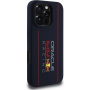 Oracle Red Bull Racing Pionowe silikonowe etui z logo z MagSafe do iPhone'a 16 Pro - ciemnoniebieski