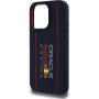 Oracle Red Bull Racing Pionowe silikonowe etui z logo z MagSafe do iPhone'a 16 Pro - ciemnoniebieski
