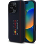Oracle Red Bull Racing Silikonowe etui z pionowym logo z MagSafe do iPhone'a 16 Pro Max - ciemnoniebieski