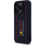 Oracle Red Bull Racing Silikonowe etui z pionowym logo z MagSafe do iPhone'a 16 Pro Max - ciemnoniebieski