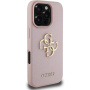Guess Etui Grained 4G Metal Logo do iPhone'a 16 Pro Max - różowe