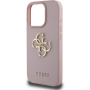 Guess Etui Grained 4G Metal Logo do iPhone'a 16 Pro Max - różowe