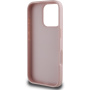 Guess Etui Grained 4G Metal Logo do iPhone'a 16 Pro Max - różowe