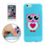 Gumowe etui do Apple iPhone 6 / 6S – sowa z serduszkiem